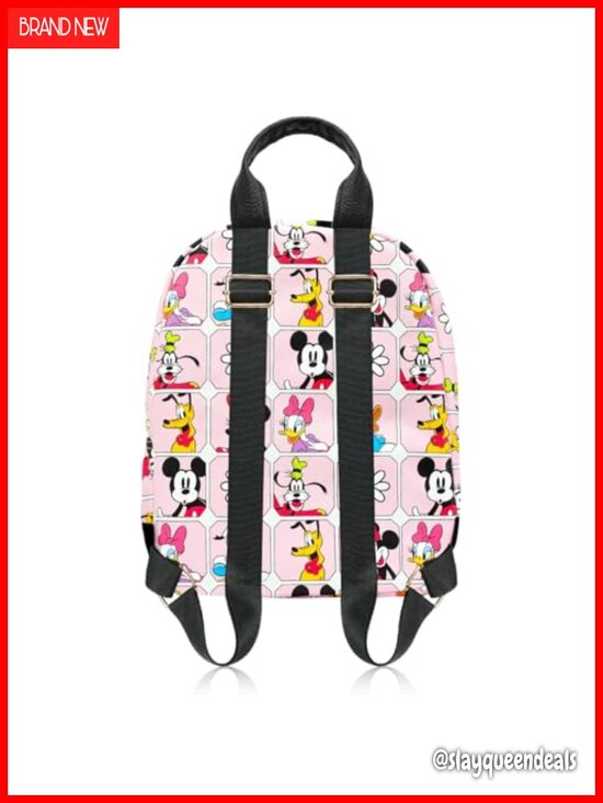 Disney Mickey and Friends Faux Leather Mini Backpack 11\